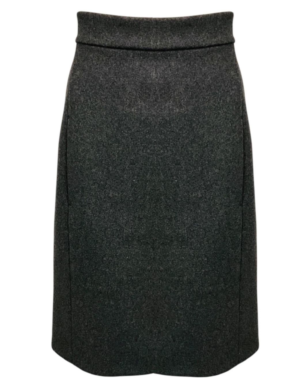 Miu Miu Charcoal Grey Wool Skirt